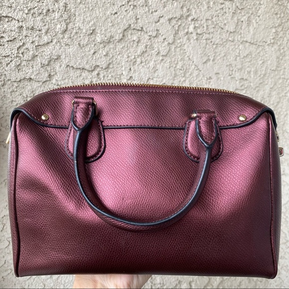 SOLD Coach metallic red crossbody dual purse - Picture 8 of 9